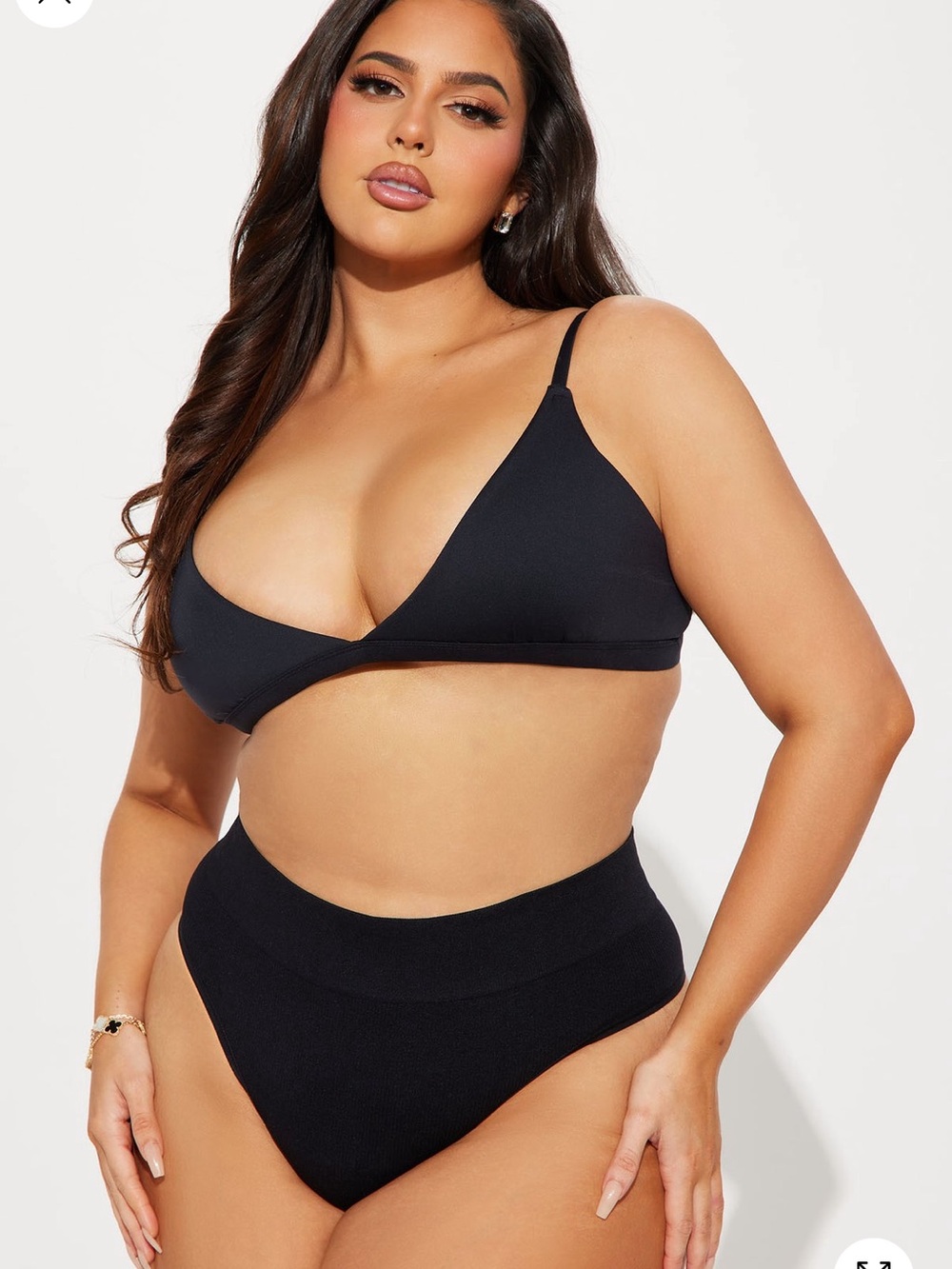 Brand New Black High Waisted Seamless Thongs in Original Sealed Bags